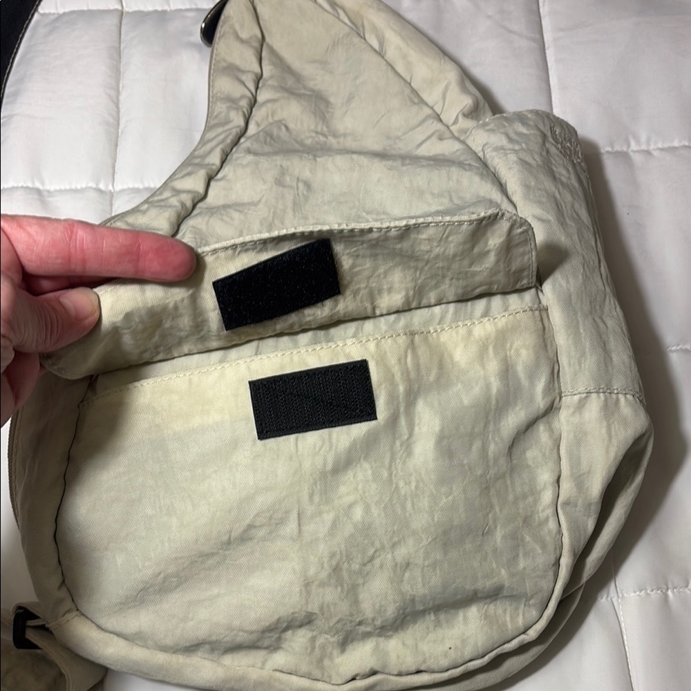AMERIBAG 17" DISTRESSED NYLON HEALTHY BACK BAG TOTER (SMALL) CROSSBODY SLINGBAG - Picture 6 of 15